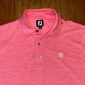 Men's FootJoy Pink Heather‎ Stretch Fabric Polo Medium